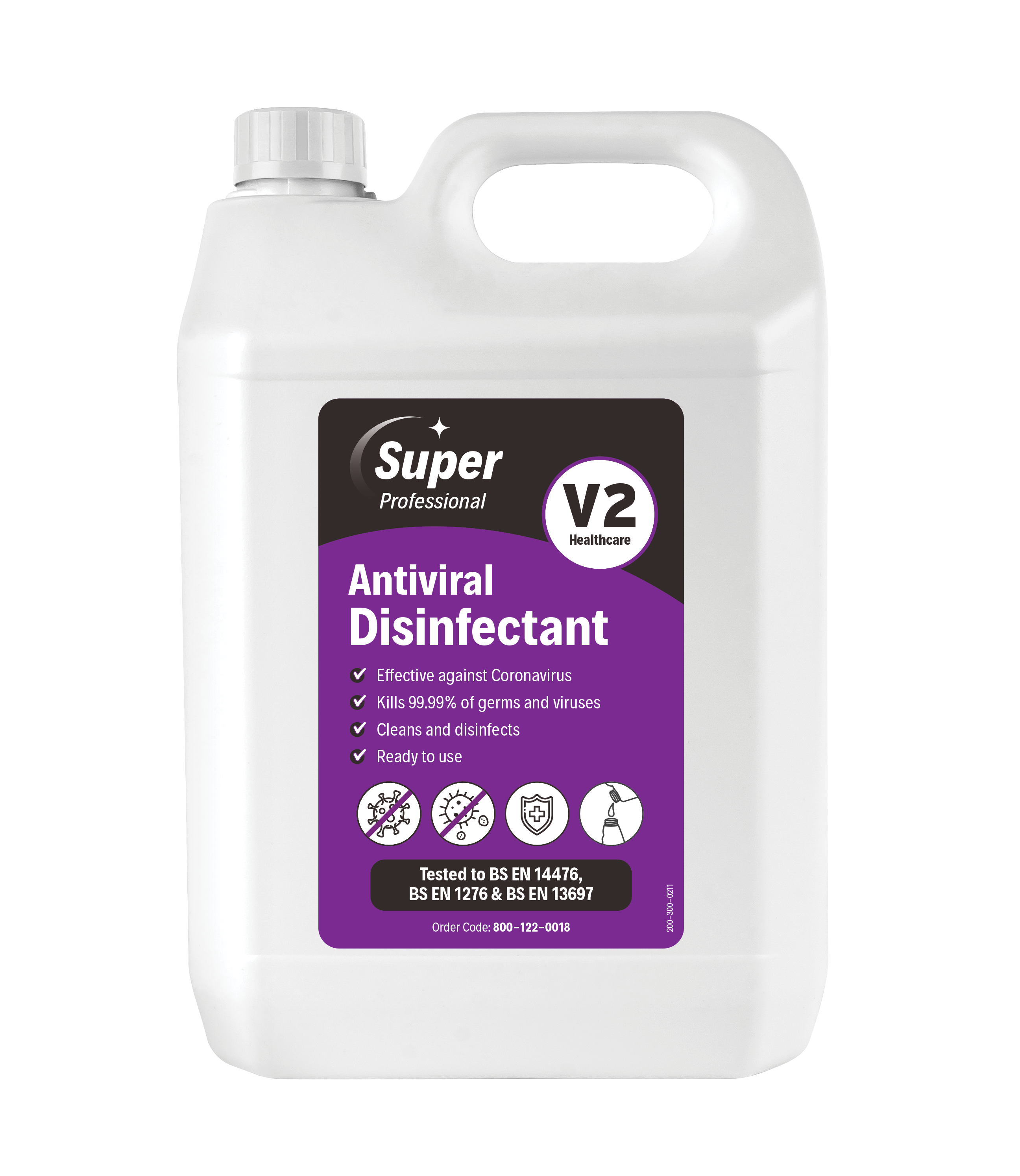5 Litre Super Antiviral Disinfectant - RTU - V2